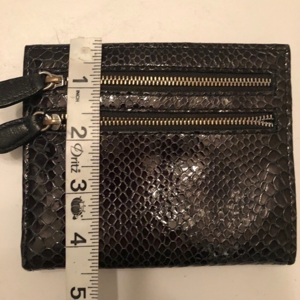 Brighton python snakeskin embossed leather wallet - Picture 3 of 6